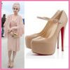 plus size spring high heels shoes/platform party/dress pumps with buck
