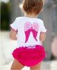 angle baby sets, angel's wings pattern print t shirt+shorts children's