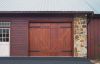 Aotomatic section wood garage door