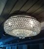 Round crystal ceiling lamp