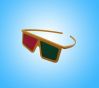 Wholesale Green Magenta Plastic 3D Glasses