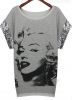 Sell Fashion Short Sleeve With Nice Print And Sequin On Sleeve t-shirt
