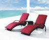 Sell Plastic rattan wicker chaise lounger, sunlounger, beach lounges