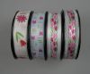 Sell 1\"single-side ribbon printed lily for mother days\' decoration