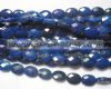 Sell natural blue lapis faceted oval beads 16x12mm