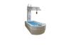 spa equipment massage bed vichy shower