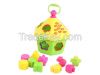 Puzzle blocks toys hexagon house