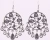 Sell diamonds chandelier earrings silver