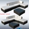 Outdoor PE rattan wicker sofa/patio wicker sofa/outdoor rattan table