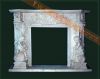 Sell white marble fireplace mantel & surround