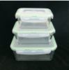Sell Rectangular Airtight glass food container with PP lid