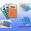 2011 high quality colorful silicone calculator for office