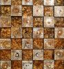 Sell decorative glass mix metal mosaic jsm-