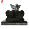 Sell black polished granite angle American tombstone and monuments