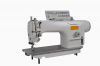 Single needle direct drive lockstitch sewing machine with auto-trimmer
