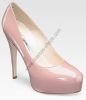 Charming Pink Brian Atwood Hidden Platform Pumps Maniac Patent