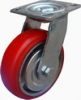 Heavy duty polyurethane plastic core caster wheel