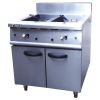 Gas Fryer(2-tank&2-baskets) with Cabinet