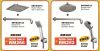 Shower head + Shower arm promotional package (free hand shower)