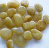 Sell yellow polished pebble and cobble