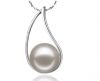 10-11mm Freshwater Pearl setting on 925 Silver Pendnat, Simple style