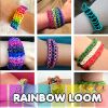 latex free silicone rubber kids rainbow loom bracelet kit