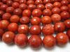 Sell bamboo coral faceted round bead 14mm