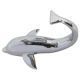 Single Wall/Coat Hook with Dolphin Design, Made of Zinc Alloy Material