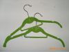 Sell velvet lady hanger with tie bar & indent position and hook