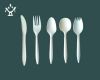 6" biodegradable cutlery