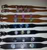 Sell leather dog collars with diamond dog leashes pet products