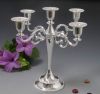 Silver candle holder