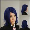 14" Clearance Sale Dark Blue Cosplay Wig Low cost anime wigs for cospl