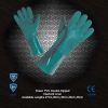 Sell Green PVC double dipped glove Interlock liner