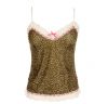 Sexy Animal Print Ladies Camisole Set Lingerie Underwear