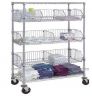 Sell Chrome Wire Shelving Cart with Wire Bins