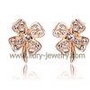 Sell Gold Crystal Clover Studs Earring