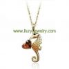 Sell crystal sea horse necklace