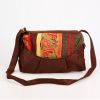 Hot sell coconut shell accessory ethnic messenger bag(brown)