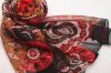 100% Real Pure Silk gorgeous flower long scarf