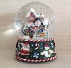 Christmas snow globe, made of resin