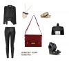 Name: B106 red (three-color entry) new Korean gold chain shoulder bag
