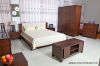 Sell wooden bed with fabric headbaord