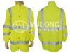 Sell Fluorescent yellow high visibility jacket with reflective strip