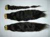 Sell virgin natural straight Peruvian hair double weft