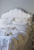 Sell stone washed pure white linen bedding set