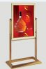 Sell Golden color light box with a golden color stand LB-80x60