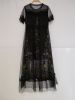 women's tulle dress printed