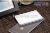 4500mAh credit card power bank with leather-grain case.