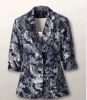 Sell Ladies' 3/4sleeves cotton/linen blazer